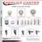 Service Caster 4 Inch Nylon Wheel Swivel 34 Inch Threaded Stem Caster with Brake SCC SCC-TS20S414-NYS-PLB-34212 - alternate 2